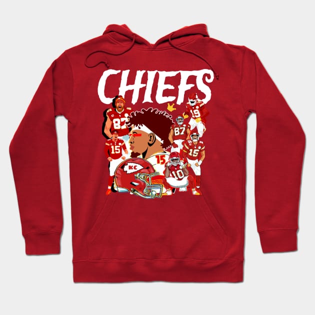 kansas city chiefs - Red Hoodie by Mic jr